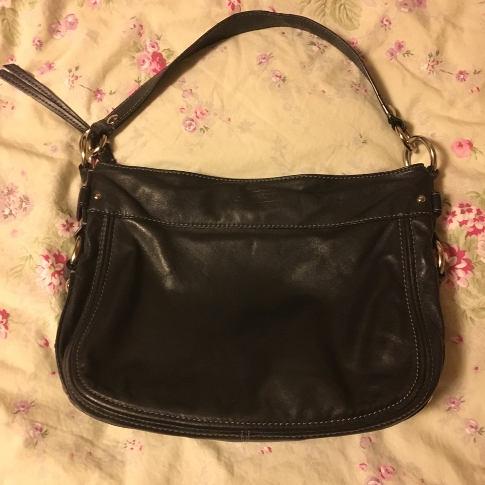 Black Leather Coach Bag